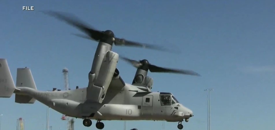 AlertaMundoNews's tweet photo. 🇺🇲🇯🇵 | ÚLTIMA HORA: El ejército de EE.UU mantiene en tierra toda una flota de aviones Osprey mientras investiga un accidente en Japón la semana pasada que mató a ocho aviadores estadounidenses. https://t.co/GHfpZi06YK