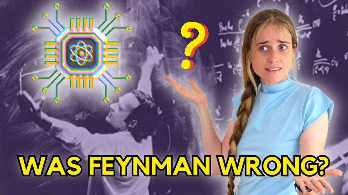 In my latest video, I take a look at Feynman's vision for quantum computing and how that has translated to today. Thanks to @qctrlHQ for working with me on this one. youtu.be/GEz9_dPAQDI