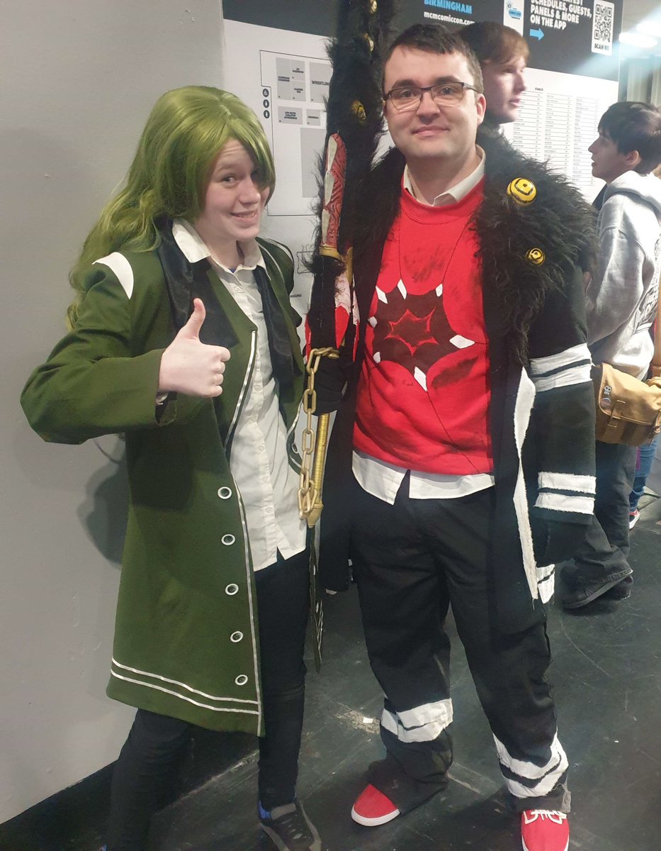 Local_meat_pile's tweet photo. #MCMComicCon Birmingham was fun this year! met a fellow PM cosplayer that absolutely made my day! we were also able to get plenty of awesome art goodies!
(we were netzach)
#projectmoon #pmcosplay https://t.co/x7y3HFvdyN