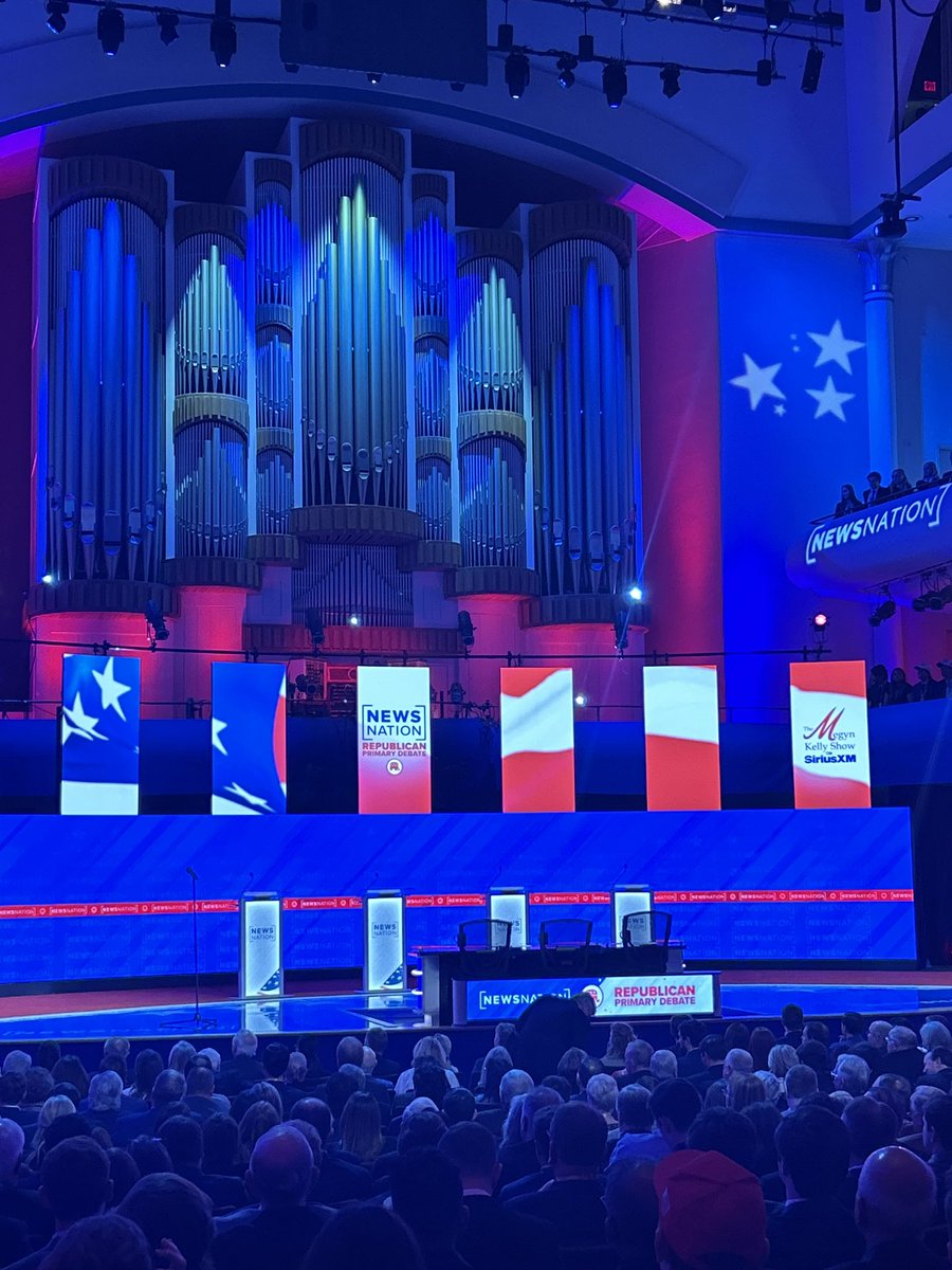 Great to be at the #GOPDebate in Alabama. Time to see who might be running with Trump!