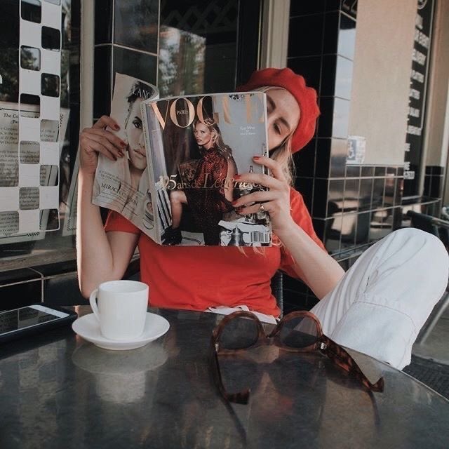 StyledbyLissy's tweet photo. Flipping through the pages of Vogue for inspiration! What’s your favourite Vogue edition? #Vogue #Fashion #fashionblogger https://t.co/sU4t3y0VKD