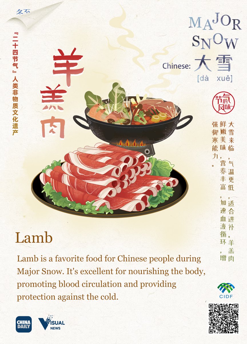 Chinacultureorg's tweet image. 24 #SolarTerms: 6 things about #MajorSnow en.chinaculture.org/a/202312/07/WS…