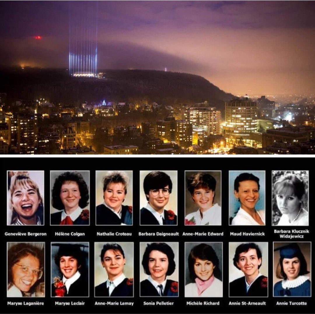 RanaDadpour's tweet photo. On 6 Dec 1989, in a deadly violent misogynist attack on women in academia, a gunman murdered 14 women at École Polytechnique in Montreal simply for being females studying in STEM. In his words, he was “fighting feminism.”
#MontrealMassacre
#WomenInSTEM
#16Days #AcademicTwitter https://t.co/mdx8mk9fNi