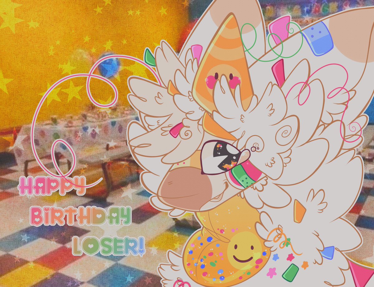 heartstitcher's tweet photo. birthday art for my birthday!!!!! #furry #furryart #birthday #19th #19thbirthday #pleasert #partycore #party #furryartist https://t.co/89YEXbjC8k