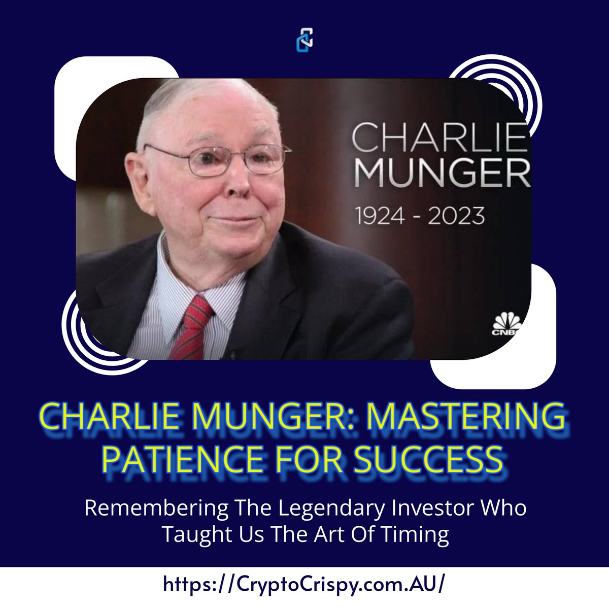 CryptoCrispyAI's tweet photo. ππ‘ Learn from Charlie Munger's wisdom: Success is a journey, not a sprint! Embrace patience, strategic planning, and timely execution. For more insights, visit CryptoCrispy: https://t.co/6m9d9aMyqB π #CharlieMunger #SuccessTips #CryptoCrispy #AI #Trading #BusinessWisdom https://t.co/P1CAMkBoeR