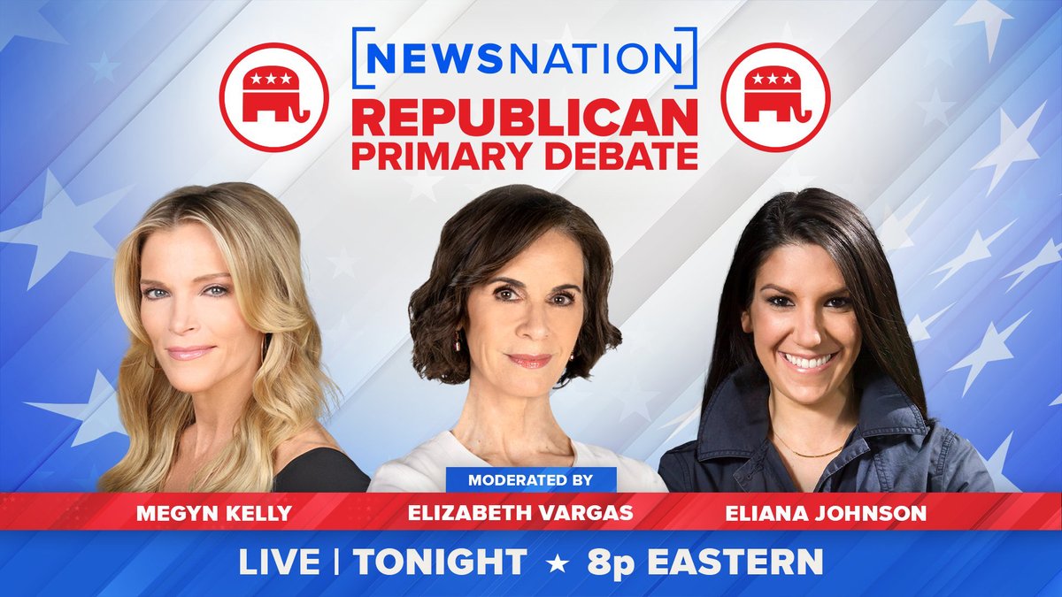 Happening now: NewsNation hosts the fourth Republican primary debate with Gov. Ron DeSantis, Nikki Haley, Chris Christie and Vivek Ramaswamy. Watch live: trib.al/KOLfaPP #GOPDebate