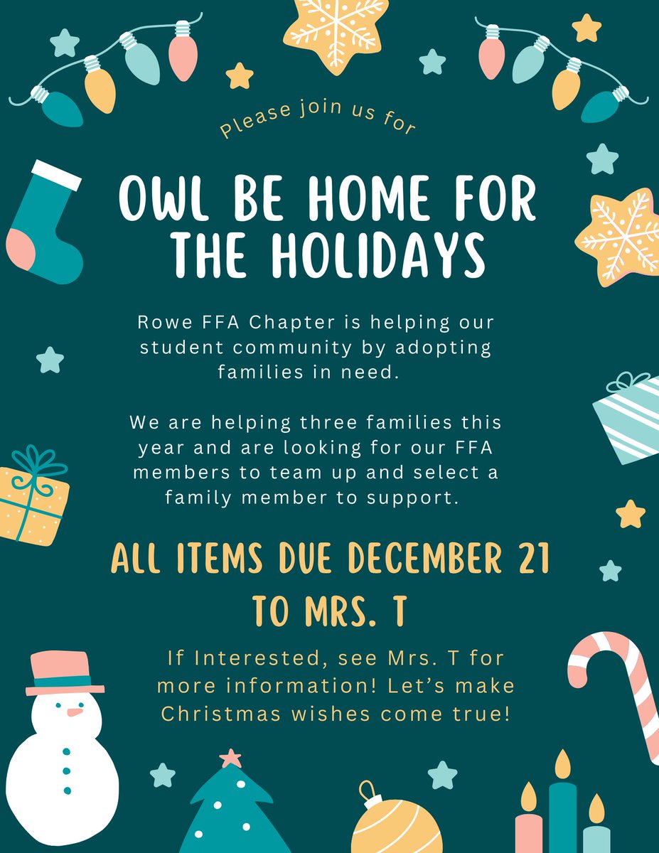 Our service project has begun!!! We are looking for our FFA members to team up and support a family member!!  Service hours will be given. Please see Mrs. Torres tomorrow for more info on the families!! <a href="/McAllenISDCTE/">McAllen ISD CTE</a>