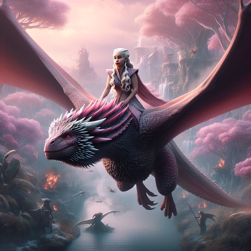 hardwhiitte_m's tweet photo. Deanerys Targaryen arriving to #Gagcity with her pink dragon to celebrate #PinkFriday2 https://t.co/v2rKVJdnWB