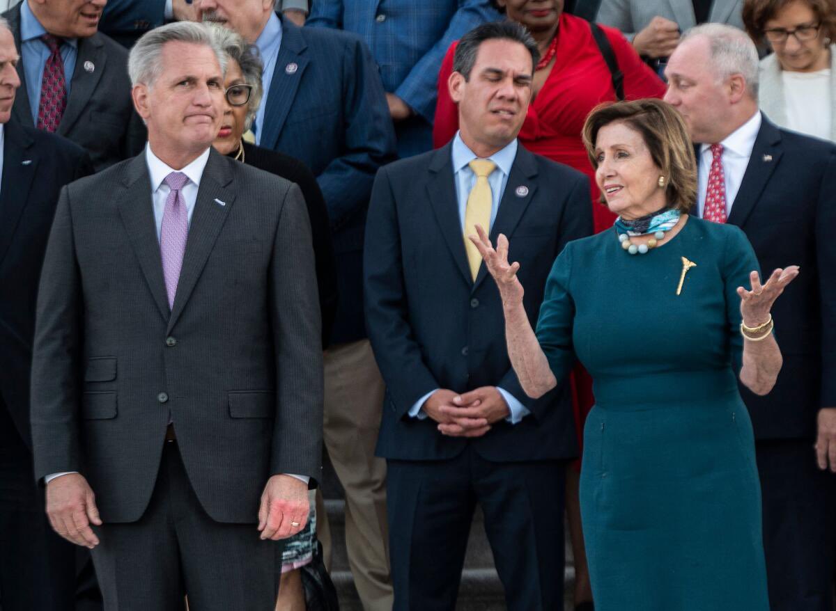When Nancy Pelosi had to step aside for a Republican Speaker, she remained in Congress, took on the role of mentor, paved the way for the next generation &amp; announced her campaign for re-election.
When Kevin McCarthy lost his Speakership, he kidney punched a dude, whined nonstop &amp;