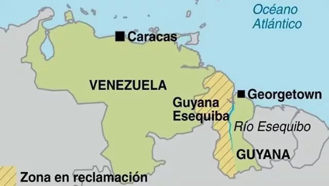 Emergenza24's tweet photo. BREAKING [07.12-01:50] #Guyana #Esequiba persi contatti con #elicottero Bell 412 (8R-AYA) con 7 persone a bordo al confine con #Venezuela che da qualche tempo ne rivendica la territorialità. https://t.co/G2fTfQ4YEc