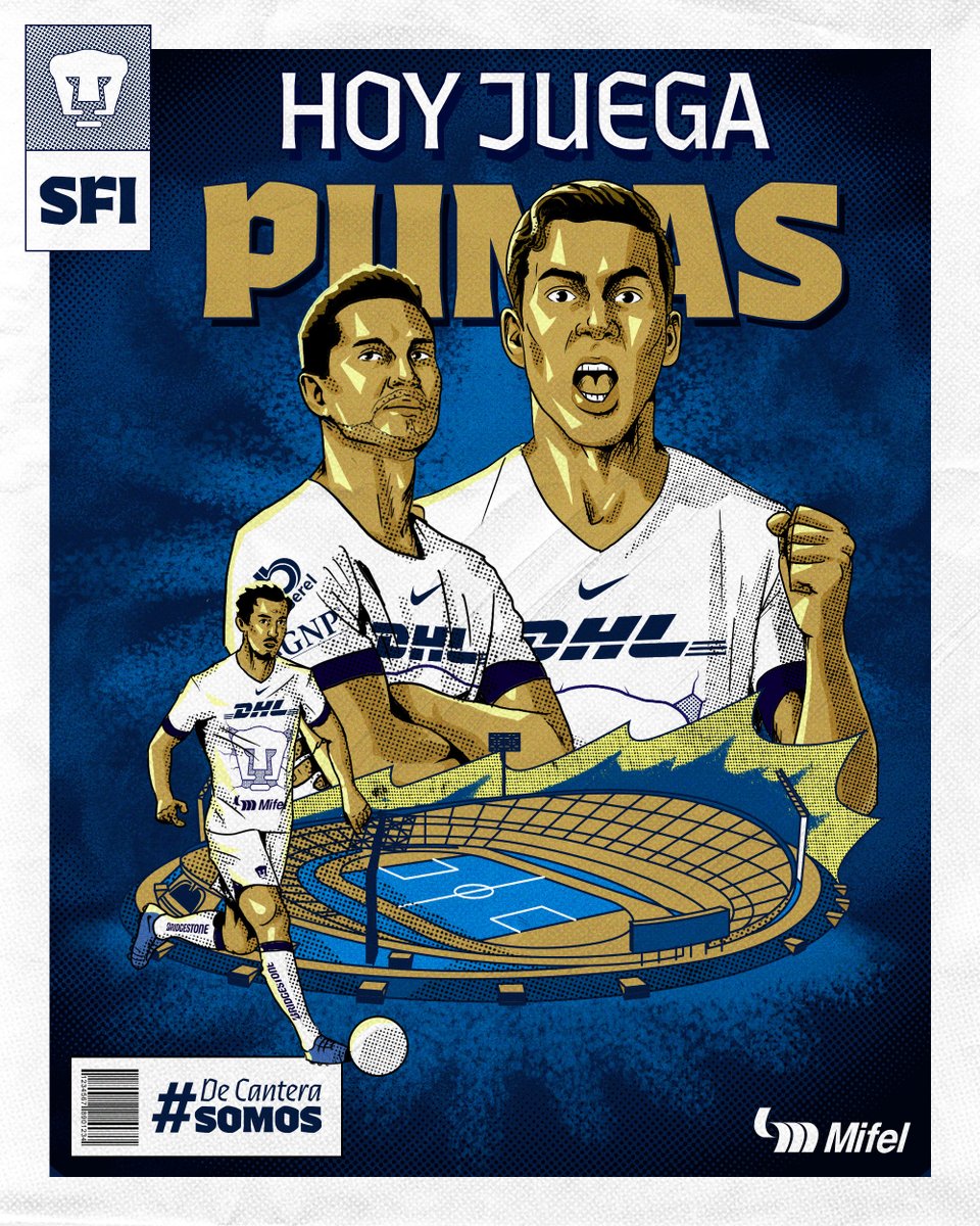 PumasMX's tweet photo. ¡Hoy será una noche mágica en CU! 🏟️
¡Noche de semifinal! 🙌

#DePumasSoy #DeCanteraSomos #PumasEsMiFelicidad @BancaMifel https://t.co/4u3SGpvq2R