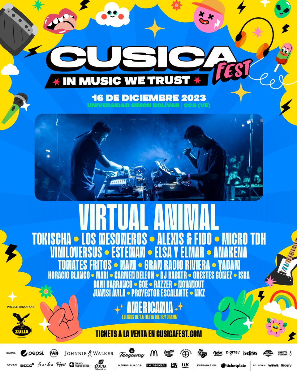 CusicaVzla's tweet photo. .@carmen_deleon @VirtualAnimal_ @razzerbc y @JuansiAvila nos estarán acompañando en esta tercera edición del CUSICA FEST 😎 (que, btw, ya solo quedan DIEZ DÍAS). https://t.co/Gkq1DifUM7