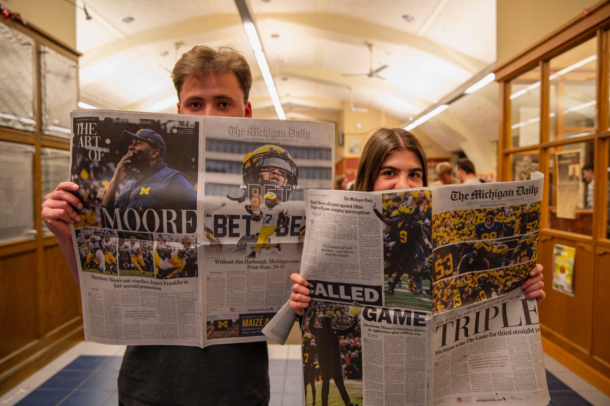 michigandaily's tweet image. With our tenure as @michigandaily admins coming to a close tonight, it's tradition for us to reveal our identities on this account.

But, in the spirit of Connor Stalions and flying under the radar, we've decided to remain incognito. @UMichFootball, how'd we do?