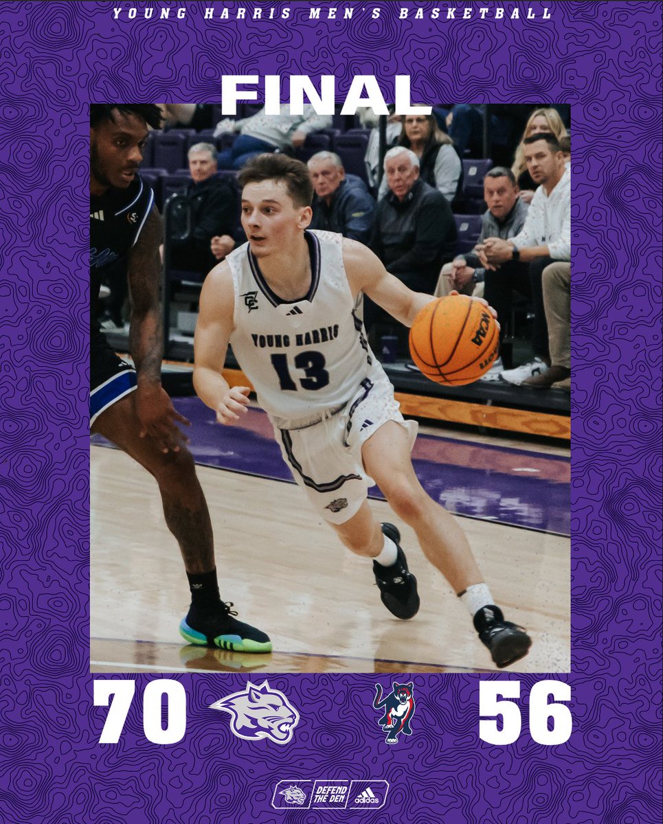 MBB| FINAL| Young Harris 70, Columbus State 56! #DefendTheDen
@youngharrismbb
