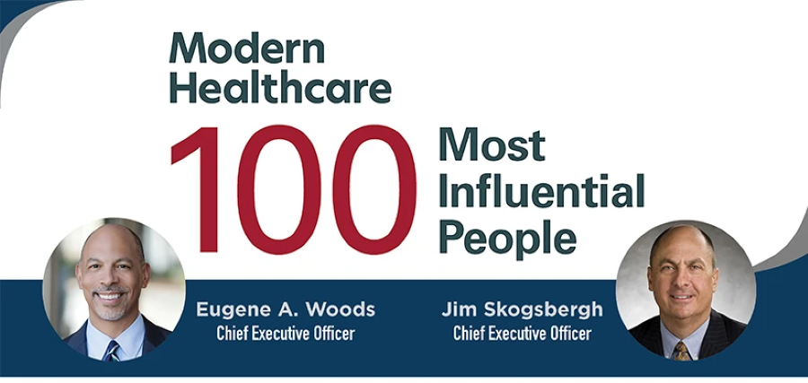calhung's tweet photo. Congratulations are in order – Advocate Health co-CEOs Jim Skogsbergh and Eugene A. Woods are being recognized among health care’s best-of-the-best in @modrnhealthcr’s annual “100 Most Influential People in Healthcare” listing. 

Learn more: https://t.co/aoBN1JDXpj https://t.co/9BMBux7vf0