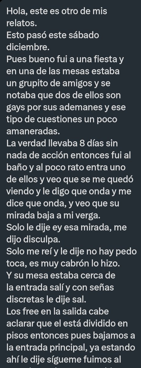 TuRelatoHot's tweet photo. #RelatoDeUnSeguidor
#TuRelatoHot
#RelatosEroticos
#Relatosgay
Relato de @Black28_R https://t.co/QMrZLRd3Ss