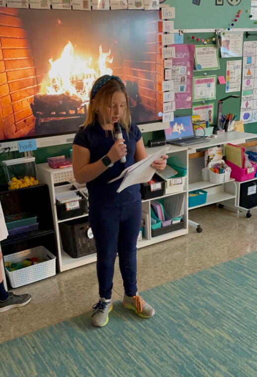 Katie_Wolff_'s tweet photo. 3rd graders shared their Pourquoi stories with Kindergarten students @ELeducation  @chenowethes 

#CESLeadTheCharge https://t.co/UMe8NWzUzQ