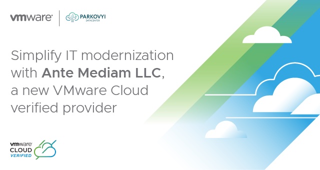 VMware Cloud (@vmwarecloud) on Twitter photo Say hello to Ante Mediam, a new <a href="/VMware/">VMware</a> Cloud Verified provider! 👋 
Learn more about their offerings and how they help keep customers secured: cloud.vmware.com/providers/clou…  
#vmwarecloudverified #vmware Say hello to Ante Mediam, a new <a href="/VMware/">VMware</a> Cloud Verified provider! 👋 
Learn more about their offerings and how they help keep customers secured: cloud.vmware.com/providers/clou…  
#vmwarecloudverified #vmware