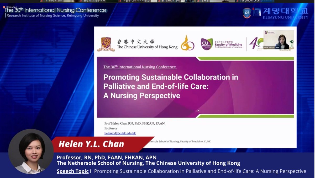 Honoured to be one of the keynote speakers at the 30th International Nursing Conference hosted by College of Nursing, Keimyung University, Daegu, Republic of Korea
2023kmuinc.org/program/