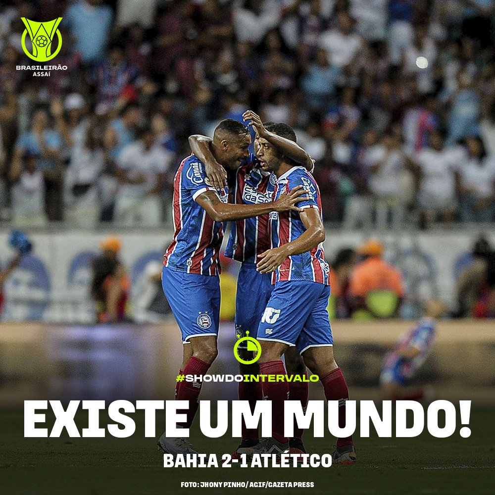 Brasileirao's tweet photo. ATÉ O FINAL! O @ecbahia acredita e vai para o #ShowDoIntervalo na frente do placar! https://t.co/pcgCUzM1xP