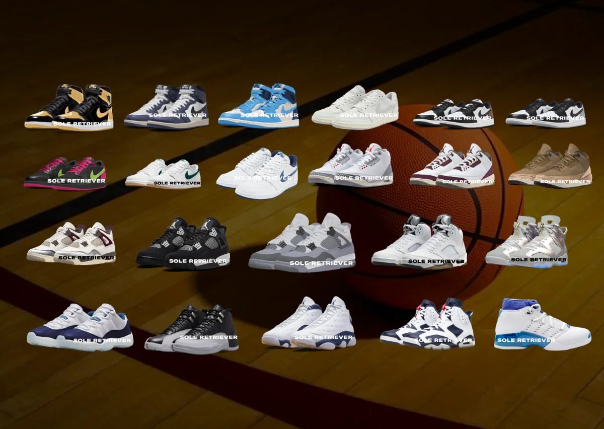 SoleRetriever's tweet image. JORDAN FALL 2024 LINEUP: Here are all the Jordans releasing for Fall 2024. 

Sadly, there will not be any Jordan 2's. 😅
