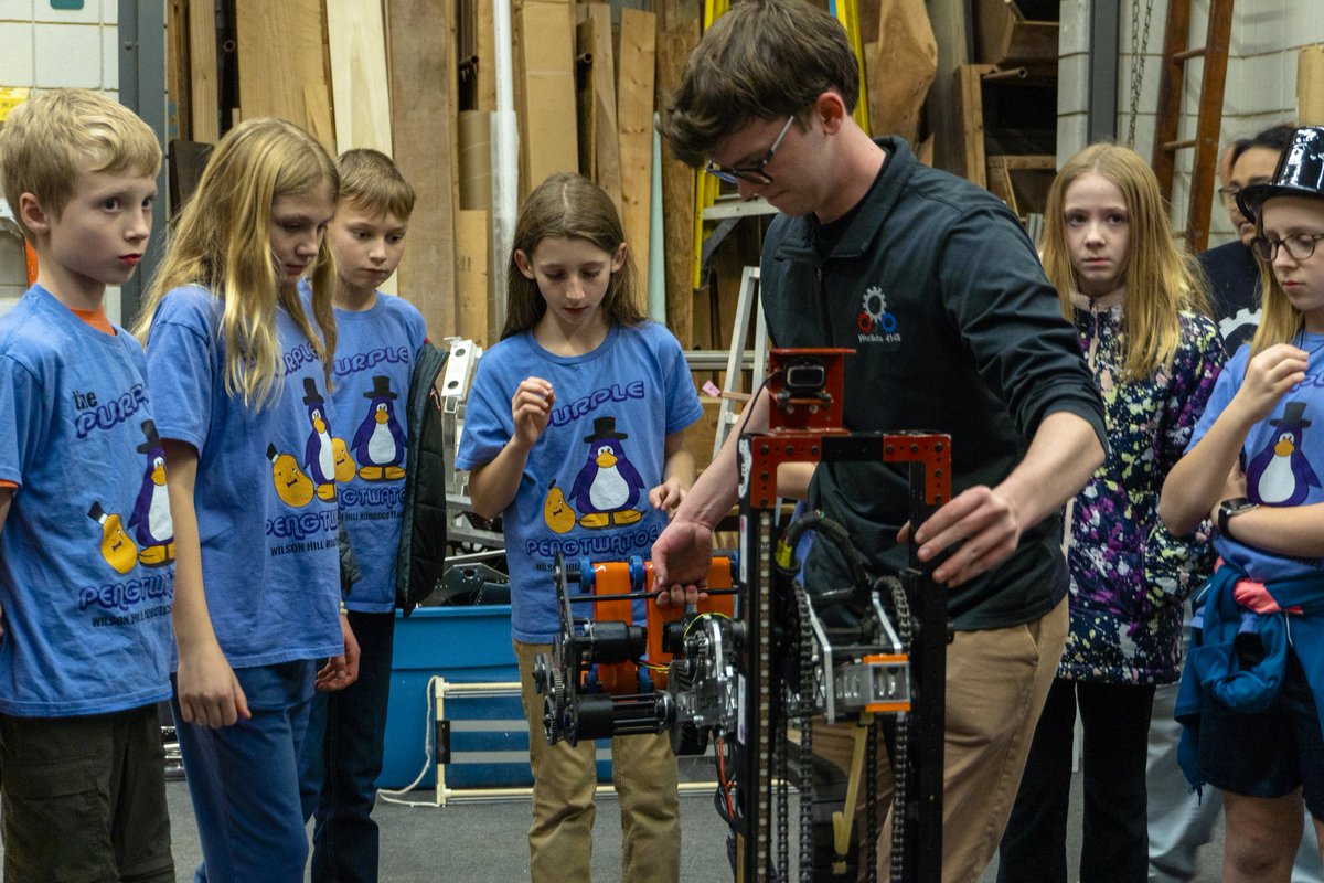worbots4145's tweet photo. We hosted FLL 57154. They saw our 2023 robot and told us about the projects they have been working on. We talked about the Core Values and the connections between FLL and FRC. It’s incredible to see so many young innovators here in Worthington! 

#morethanjustrobots #itsworthit https://t.co/xUFw0uJe6F