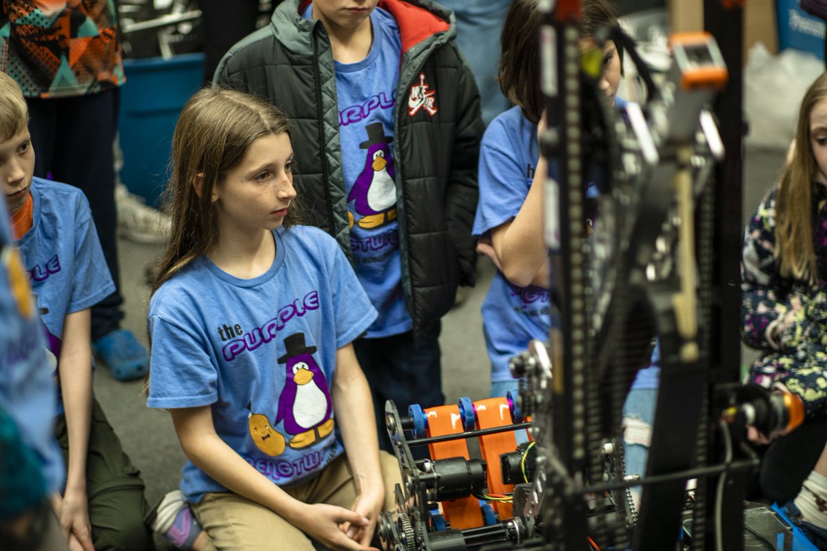 worbots4145's tweet photo. We hosted FLL 57154. They saw our 2023 robot and told us about the projects they have been working on. We talked about the Core Values and the connections between FLL and FRC. It’s incredible to see so many young innovators here in Worthington! 

#morethanjustrobots #itsworthit https://t.co/xUFw0uJe6F