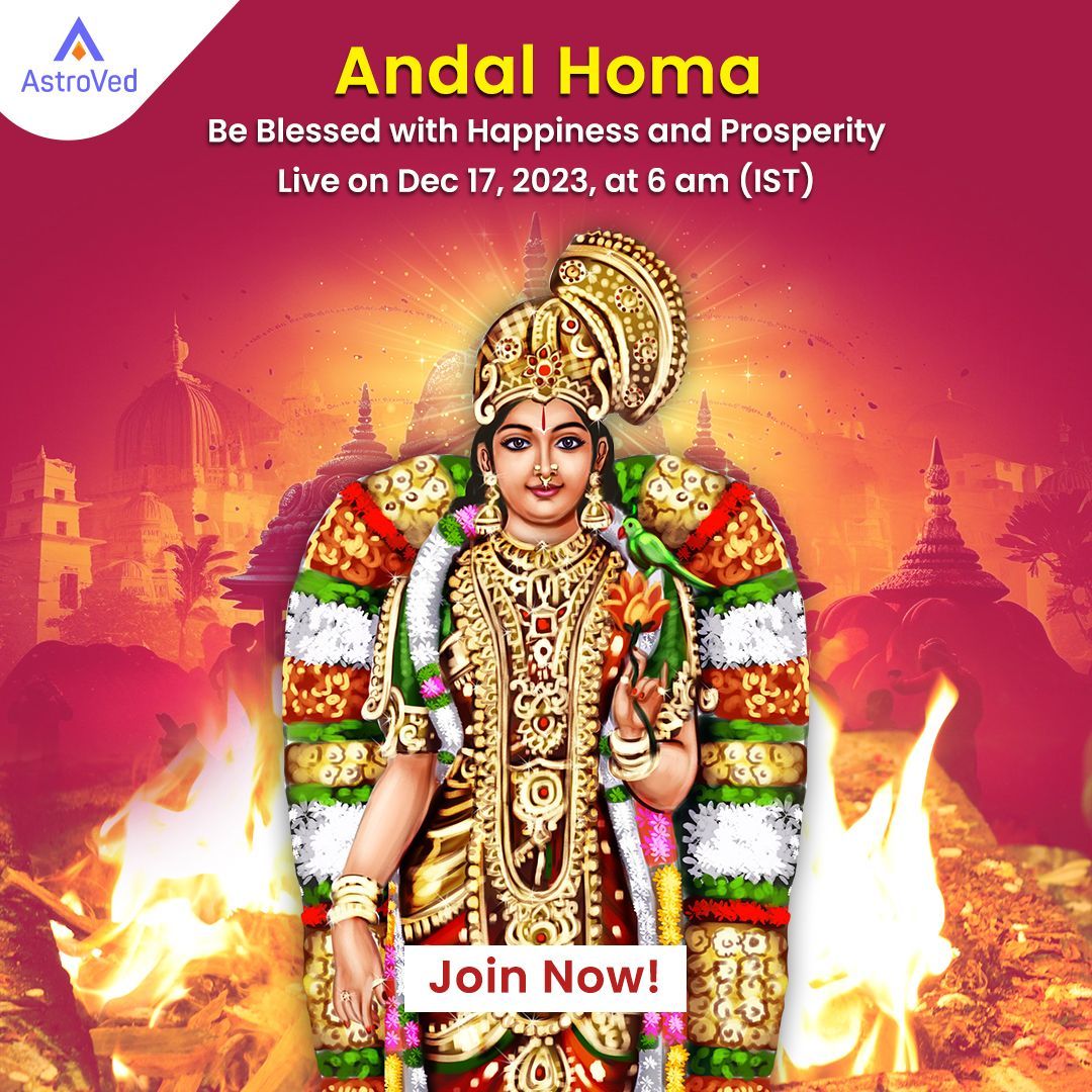 AstroVed's tweet image. Some call her Andal. Some call her Lakshmi. Whatever you call her, this Wealth Goddess has the power to fulfill all your wishes. Learn more: bit.ly/43kiiAr

#AndalHomam #FreeHomam #AstroVed