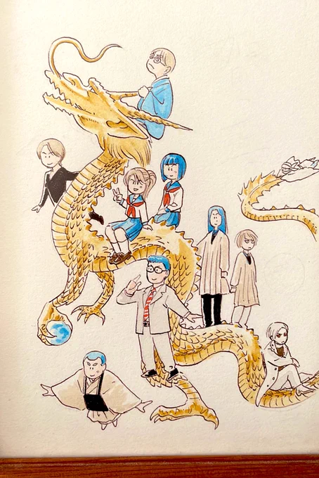 どうも年賀状の絵が描けない 他のデザインにするか?…前回のを貼っておきます 12年前 随分と昔の事の様に感じます 良く仕事してたわね 