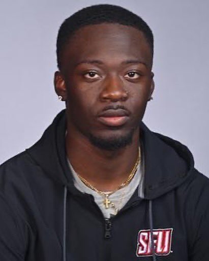 redwolvesxctf's tweet photo. Our athletes of the week, from the Bucknell Bison Opener.

Track:  @Davidniangg won the 60m hurdles with a NEC-leading time of 7.97.
 
Field:  Arnold Mve Ndjamen took second in the HJ with a leap of 6’ 4.75”.
 
Rookie:  @camwagner6 took 14th in the SP with a mark of 43’ 9.75”. https://t.co/DGF702Mxuj
