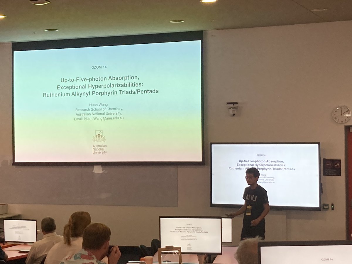 Some brilliant final talks for #OZOM14 from Dejan Mizdrak and Huan Wang!