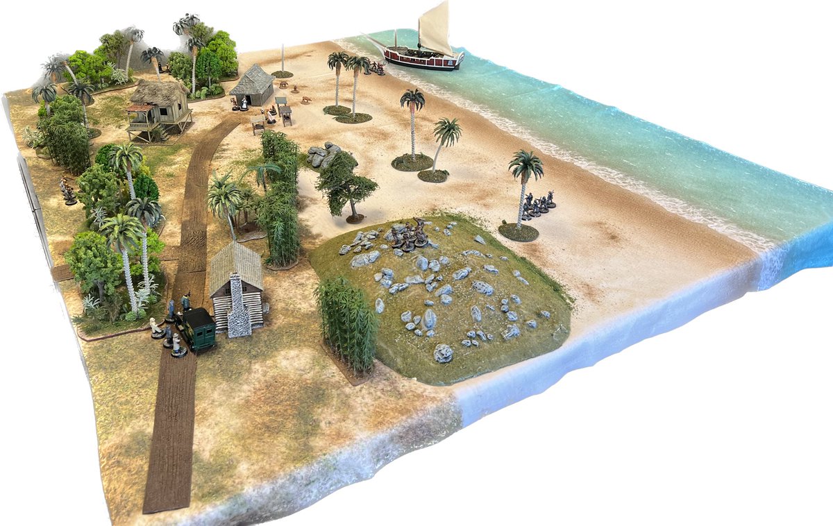 hayes_wauford's tweet photo. Pulp Alley game today for Afternoon Academy. Absolutely love the @CigarBoxBattle coastal mat! #pulpalley #pulpaction #pulpwargaming #28mmwargaming https://t.co/gJiPlFYTgB