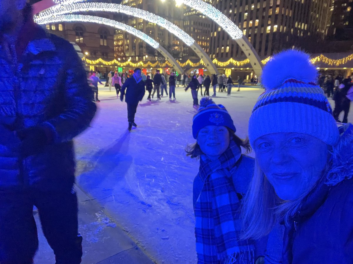 City Hall was the place to be tonight - Seems like all of <a href="/UofT/">University of Toronto</a> was out skating. <a href="/UTSC/">University of Toronto Scarborough</a> , <a href="/UofTCompSci/">U of T Department of Computer Science</a>  and <a href="/UofTEngineering/">University of Toronto Engineering</a>  so fun running into you all at the rink!