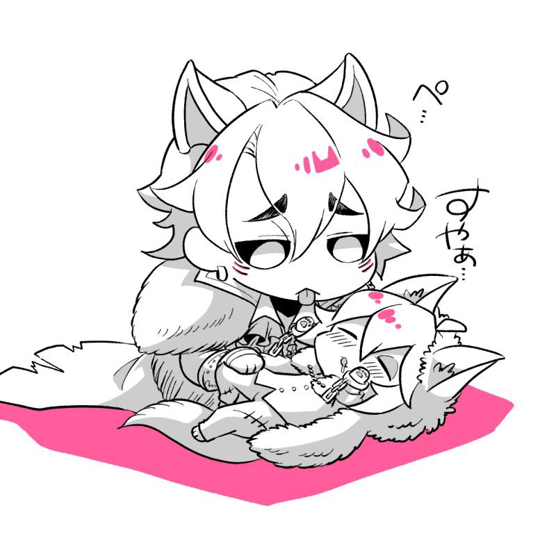 #今日も1日がんバルサー
#今日も1日がんばロレンツ
癒し系勘違い猫ルヴァくんのグルーミング。 