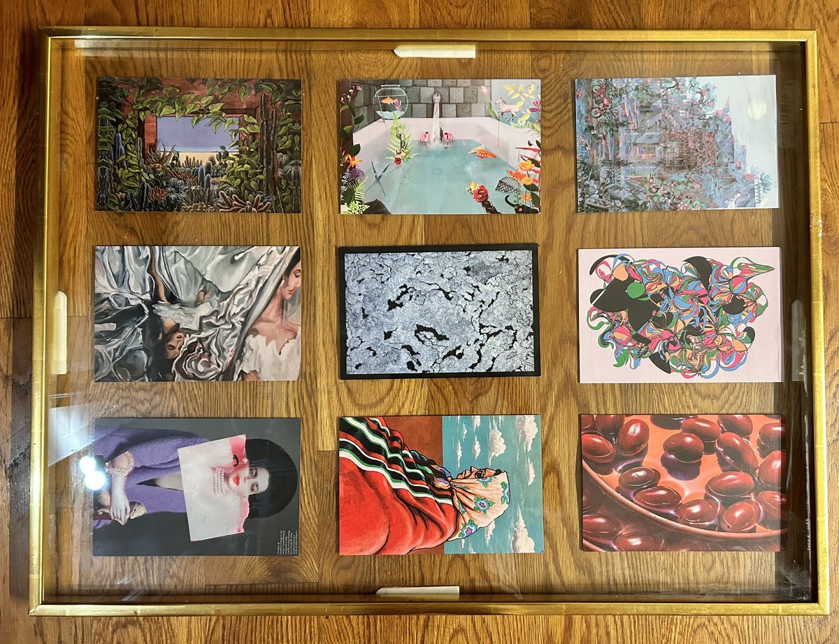 ericafrederick's tweet photo. nows a great time to showcase all these incredible postcards from split lip’s 10th anniversary (minus my own lol) as well as the anniversary of my intentions to put this up on the wall 😅😅😅 https://t.co/Y0dd20isX6