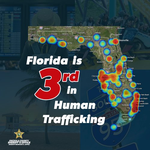 BrandieWithABee's tweet photo. @RonDeSantis says he will stop human trafficking. Weird that FL is #3 in human trafficking all of the states. https://t.co/rzNQK8NkN8