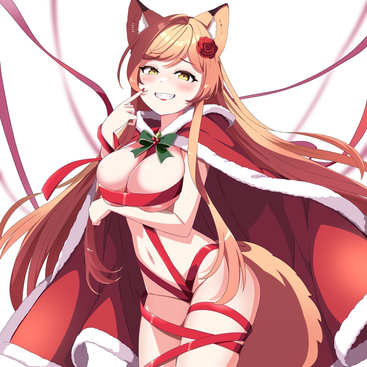 MiaMiette_'s tweet photo. Do you want to unwrap your Christmas present early? 🎄🌹

🎨:@rojogawnina 
#Vtubers | #Kyonlyfans | #Vtuber https://t.co/4HUdiDOF1H