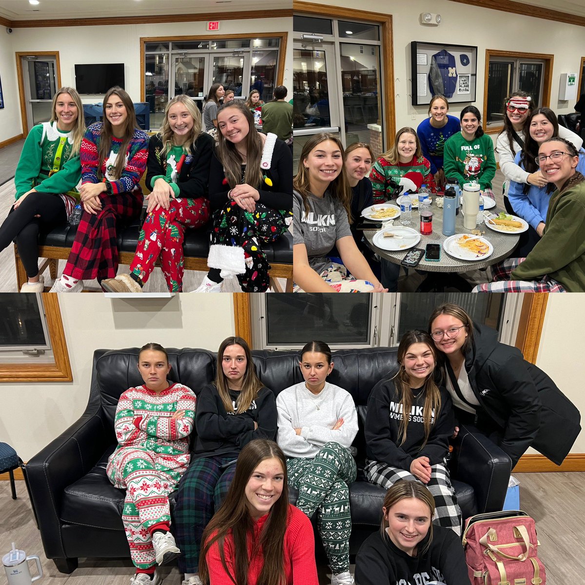 MillikinWSoccer's tweet photo. Had a great time at our annual Holiday Party!! 🎁🎈🎉

⁃Good Food 🍝
⁃Secret Santa 🎅🏻
⁃Lots of Laughter and fun activities 🎊

Excellent way to end a great semester 🥳🥳 https://t.co/JYMghluiO3