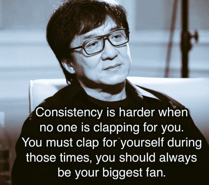 Be your own biggest fan.