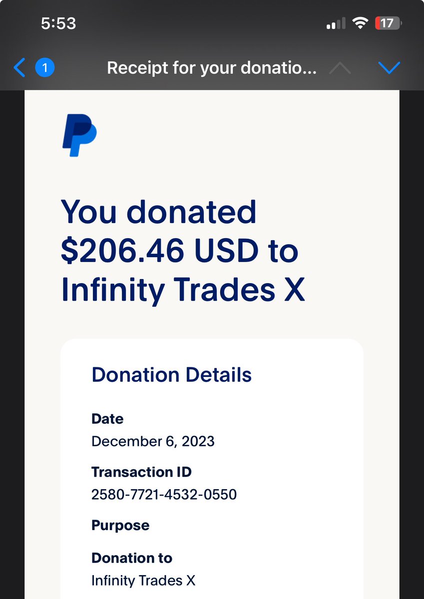 TeeRan9's tweet photo. @InfinityTradesX @ChildrensPhila For the kids. To the moderators and Craig, I hope you are all well. https://t.co/rqv38Gad2n