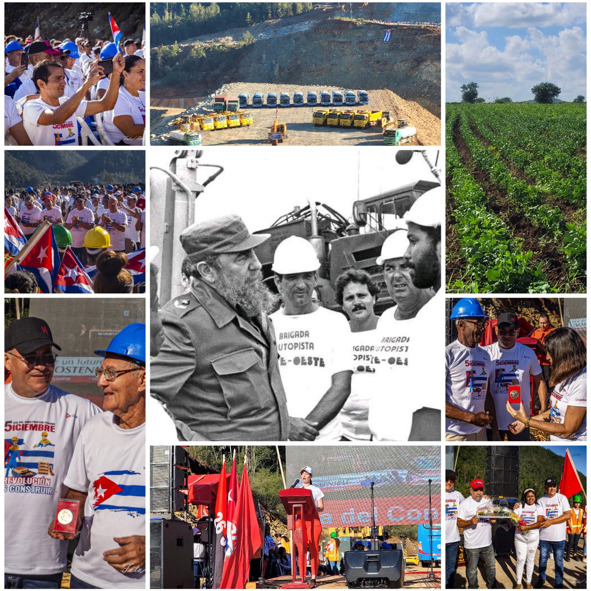 abelpalmero1's tweet photo. #Cuba: Merecido reconocimiento a los mártires del Sector de la #Construcción en #HolguínSí y de manera especial a #FidelPorSiempre en la Presa #Levisa de #Mayarí, Estado Mayor de los #CastoresDeCuba. https://t.co/ZIiHDz9LPw