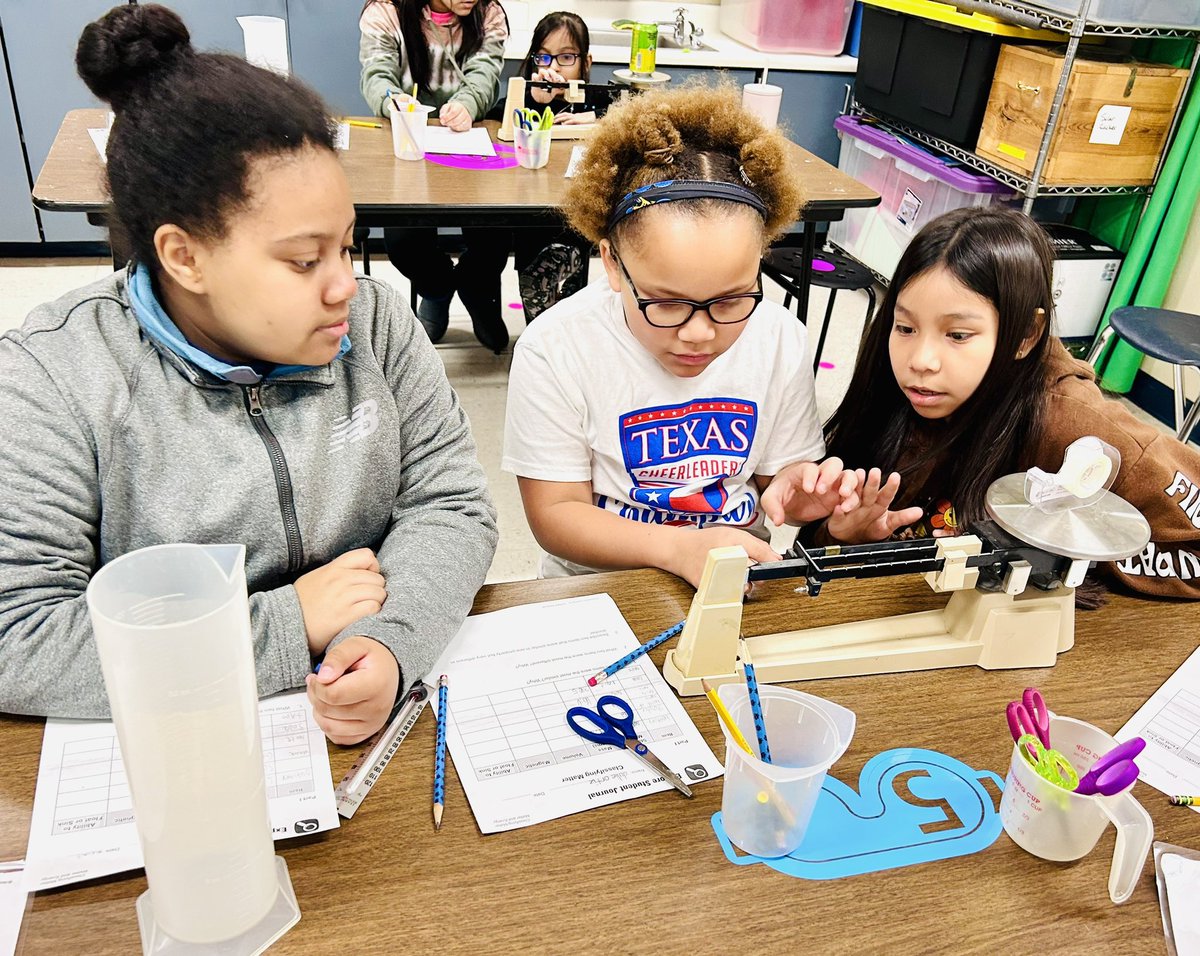The science lab is always so much fun! We learned about matter and explored classifying objects by their mass and other properties. <a href="/NISDKnowlton/">Knowlton Knights</a>