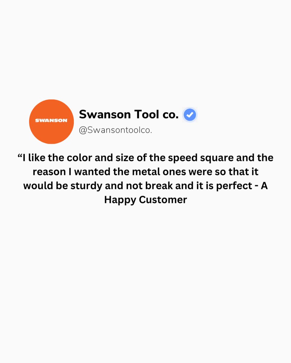 Swanson Tool Company tweet media