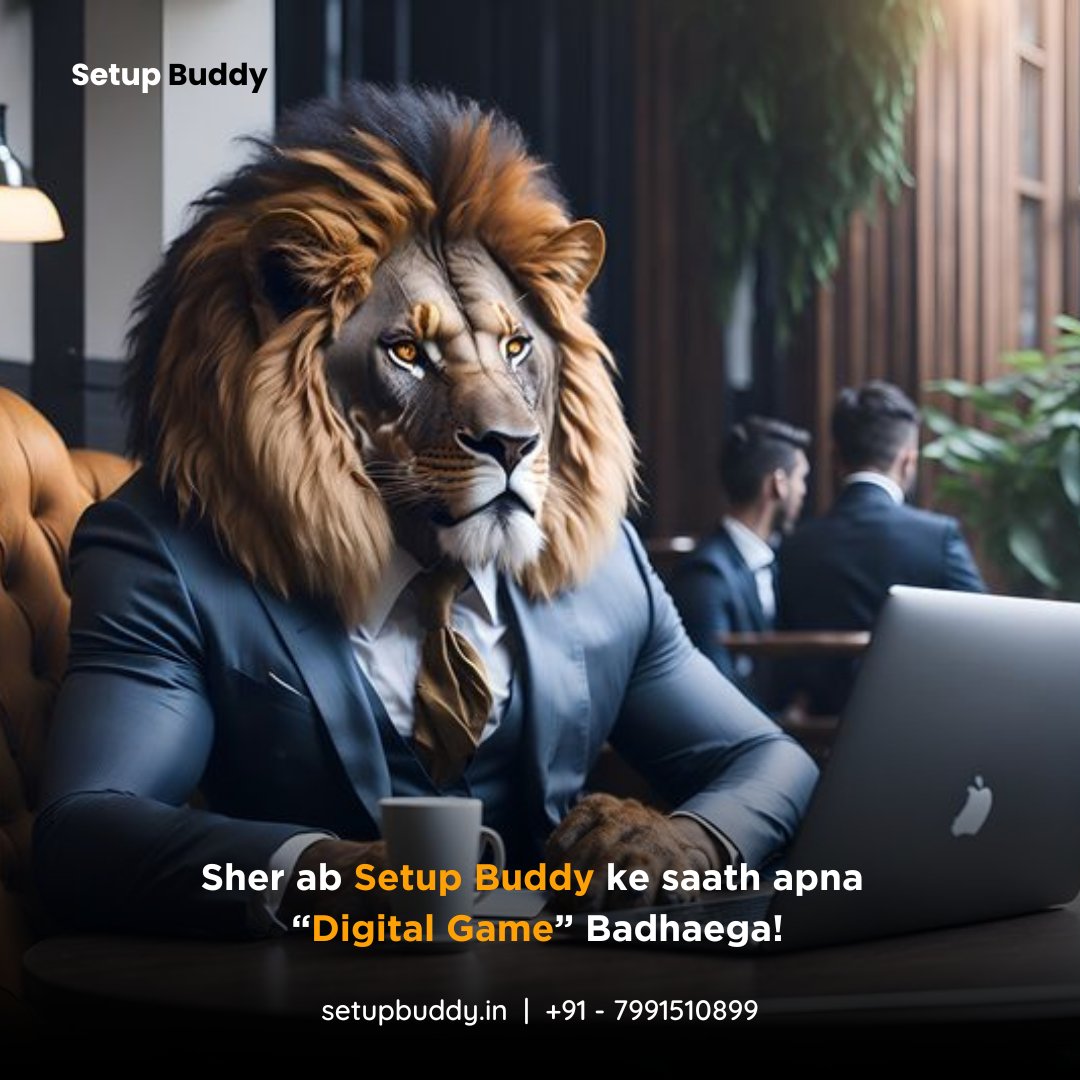 SetupBuddy's tweet photo. Even the king of the jungle needs a plan to stay on top!  That's where Setup Buddy comes in.

#sher #shertrend #topicalspot #trending #setupbuddy #lion #lionking #meme #DigitalMarketing  #RamMandir #HiNanna #AnilKapoorFighter #ChennaiFloods2023  #ArmedForcesFlagDay https://t.co/iT6TXyQjzG