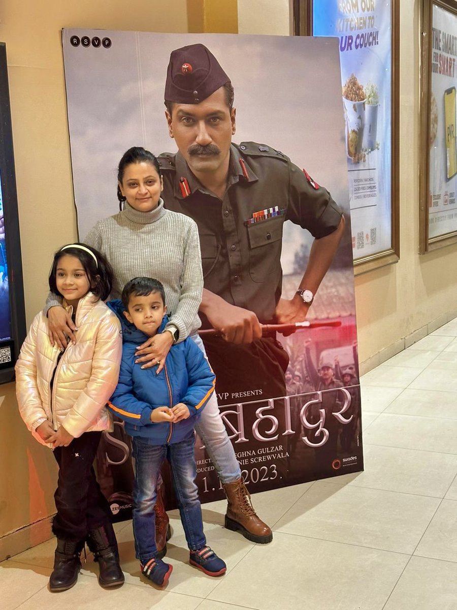 Finally a movie which you can watch with your children and talk about the nation & our soldiers. I hope people of India realise that @meghnagulzar has given this nation, a gift in the form of Sam Bahadur. @vickykaushal09 has done a brilliant job in depicting the Icon🙏 #Samबहादुर