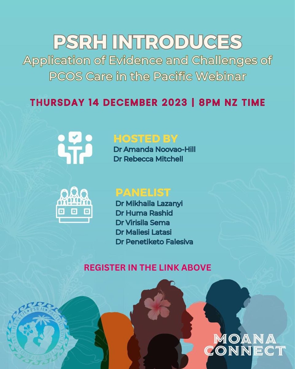 PacificPsrh's tweet photo. Warm Pacific greetings!

PSRH extends a warm welcome for your attendance at our last webinar for 2023!

When: Thursday December 14th, 2023 08:00 PM NZT

Please Register as soon as possible for this PSRH Zoom Webinar:
https://t.co/Jt8dRdy1Pq https://t.co/SIOYQWfQoq