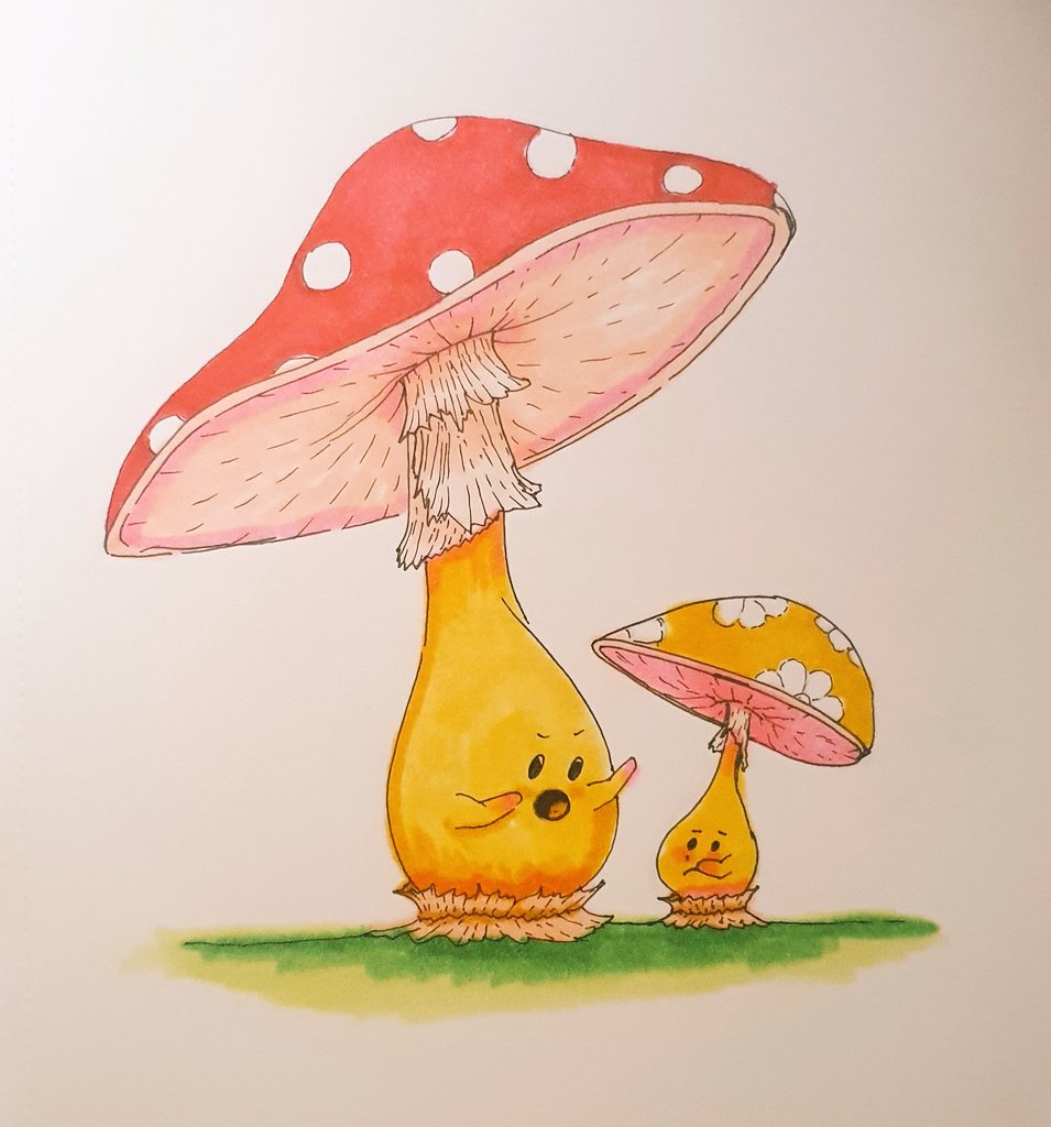 DeeVignia's tweet photo. Unruly Fungi.
#AlcoholMarkers #mushroom #art #Ohuhu #Sakura #Unipen #Waiting #Writing #BornFree https://t.co/2OPQ1vVkKP