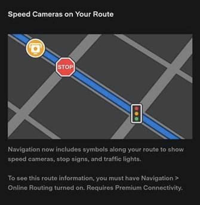 teslascope's tweet photo. Here are the release notes for the @Tesla holiday update, now that they've been published!

The update includes (so far)
– Apple Podcasts
– Tesla Arcade Updates
– Automatic 911 Calls
– Speed Cameras On Your Route

(continued below) https://t.co/rBQod7vtmx