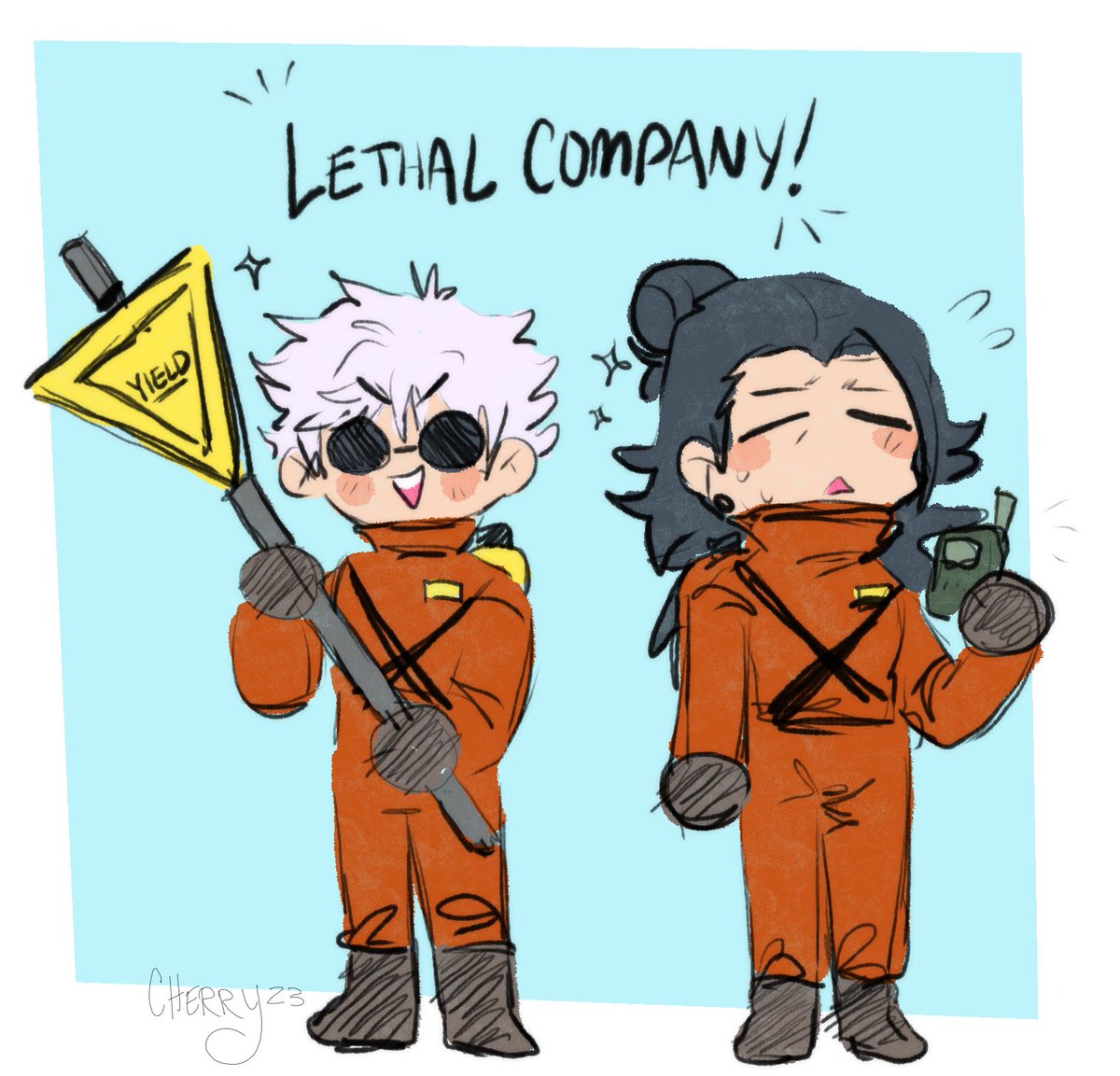 cherridium's tweet photo. Satosugu and Lethal Company…yes…the two things I’m currently obsessing over… https://t.co/ivusZdiFtU