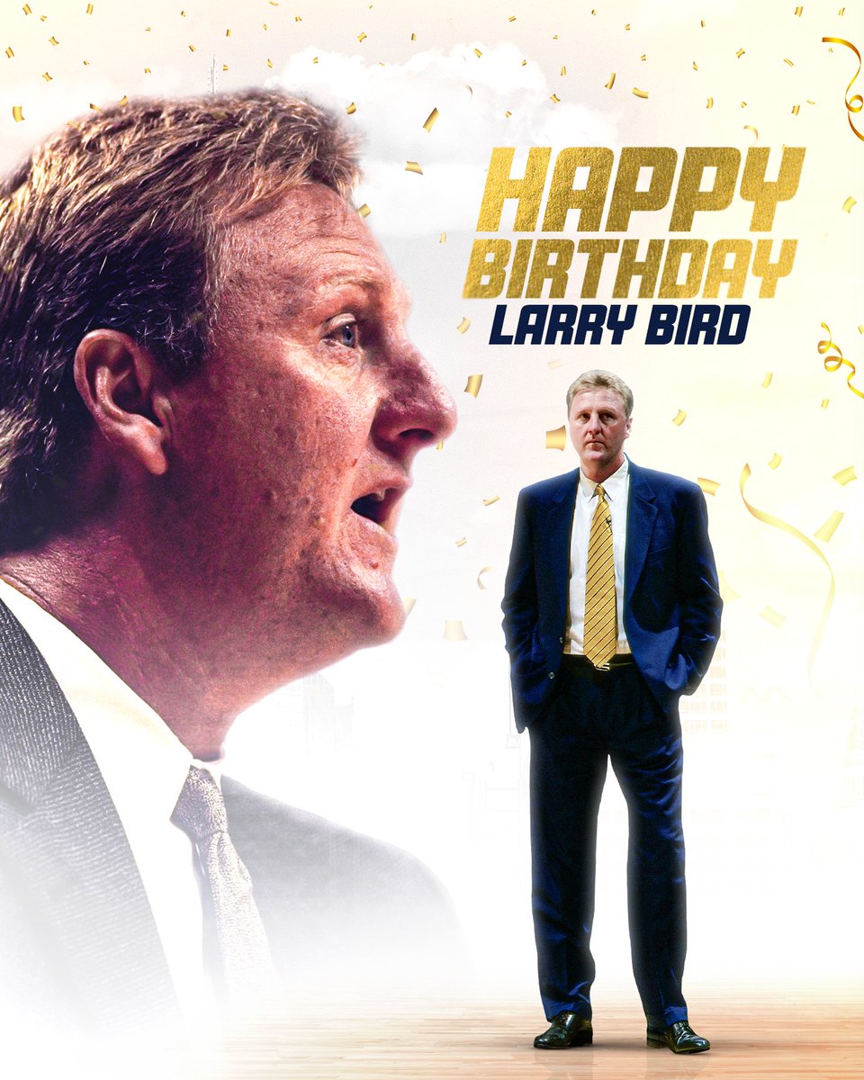 wishing a very happy birthday to the legend, Larry Bird 🎂